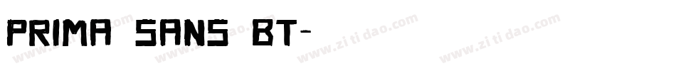 Prima Sans BT字体转换